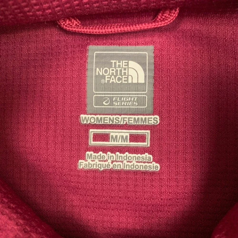 The North Face Short Sleeve Top Womens M Pink AG9J Flight Series Quarter Zip - Picture 5 of 12